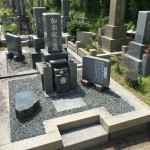 鵯越墓園にて墓石のリフォーム修理工事