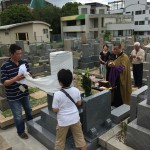 石屋墓園にてお墓を建てられましたので開眼供養をしていただきました。