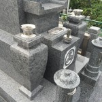 庵治石細目の墓石を建てました　in 坊勢島