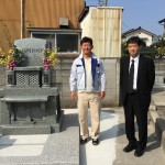 富山県にて洋型墓石建立しました
