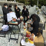 大阪、能勢の墓地にてお墓を建立＆開眼式の立会させていただきました
