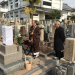 中勝寺墓地にて万成石８寸薬研彫りのお墓を建立