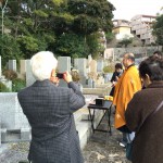 荒神山墓地にて納骨式の立会をさせていただきました。