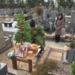 石屋墓園にてお墓の清祓い式