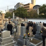 中勝寺墓地にて納骨式