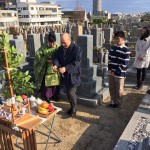 石屋墓園にて墓地の清祓い式