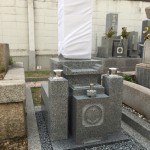 中勝寺墓地にて大島石の和墓8寸建立しました
