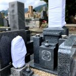 淡路島の山あいの墓地から神戸の石屋墓園へ、お墓のお引越しと新規建立工事を行いました。