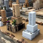 神戸の石屋墓園にてお墓のリフォーム工事。お墓のおまとめと雑草対策でお参りしやすい墓地になりました。