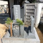 神戸市の寺院墓地でお墓のリフォーム工事（墓地の拡張と霊標設置）を行いました。