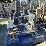 神戸市の石屋墓園に天山石の神道墓が完成しました。お墓じまいをしてお参りしやすい墓地に新たに建て替え。