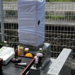神戸市の石屋墓園に和型墓石が完成し、開眼供養の法要が行われました。